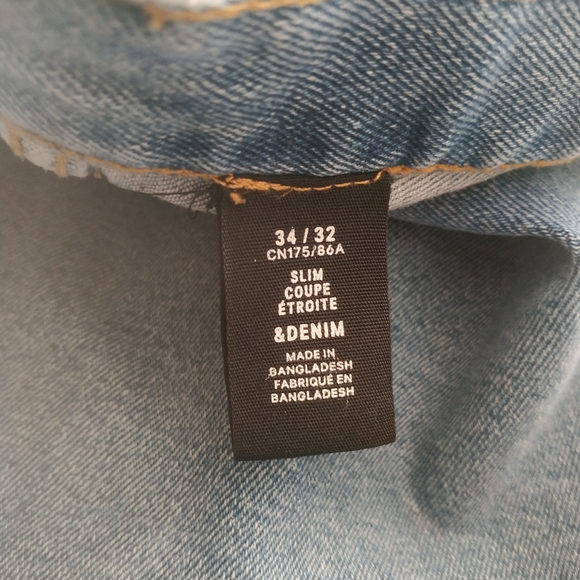 Men's forever 21 light denim jeans slim 34x32 - Picture 2 of 2